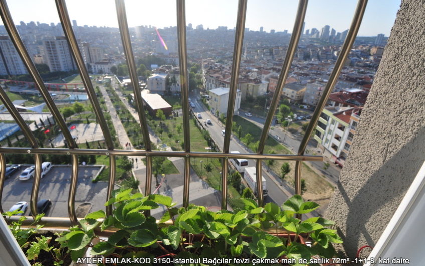 istanbul Bağcılar fevzi çakmak mah de satılık 72m² -1+1-8. kat daire