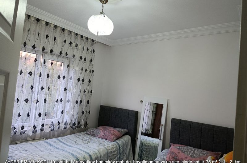 istanbul Arnavutköy hadımköy mah de  havalimanına yakın site içinde satılık 75 m² 2+1 – 2. kat daire