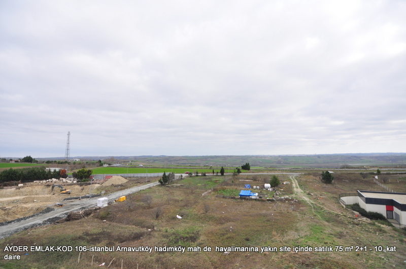 istanbul Arnavutköy hadımköy mah de  havalimanına yakın site içinde satılık 75 m² 2+1 – 10. kat daire