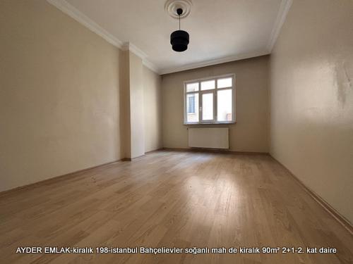Bahçelievler soğanlı mah de kiralık 90m² 2+1-2. kat daire