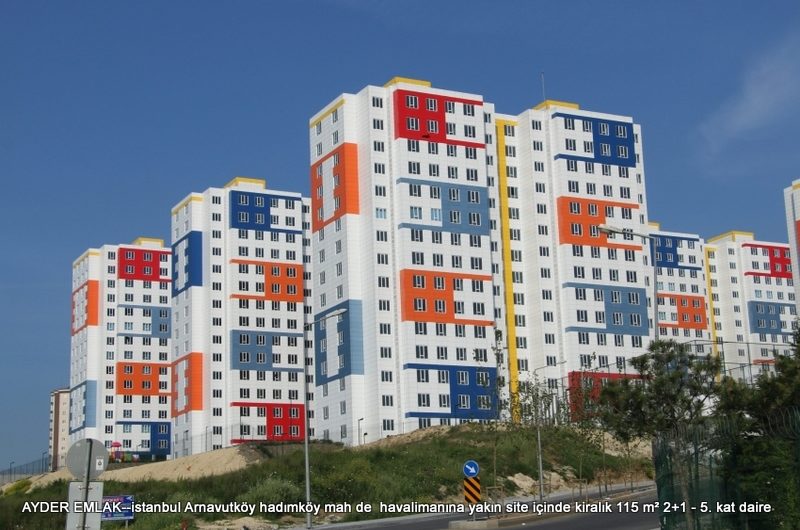 Arnavutköy hadımköy mah de  havalimanına yakın site içinde kiralık 115 m² 2+1 – 5. kat daire