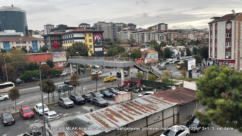 Bahçelievler Şirinevler mah de kiralık 125m² 3+1- 3. kat daire