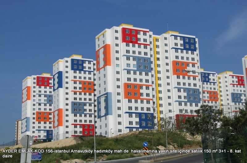 Arnavutköy hadımköy mah de  havalimanına yakın site içinde satılık 150 m² 3+1 – 8. kat daire